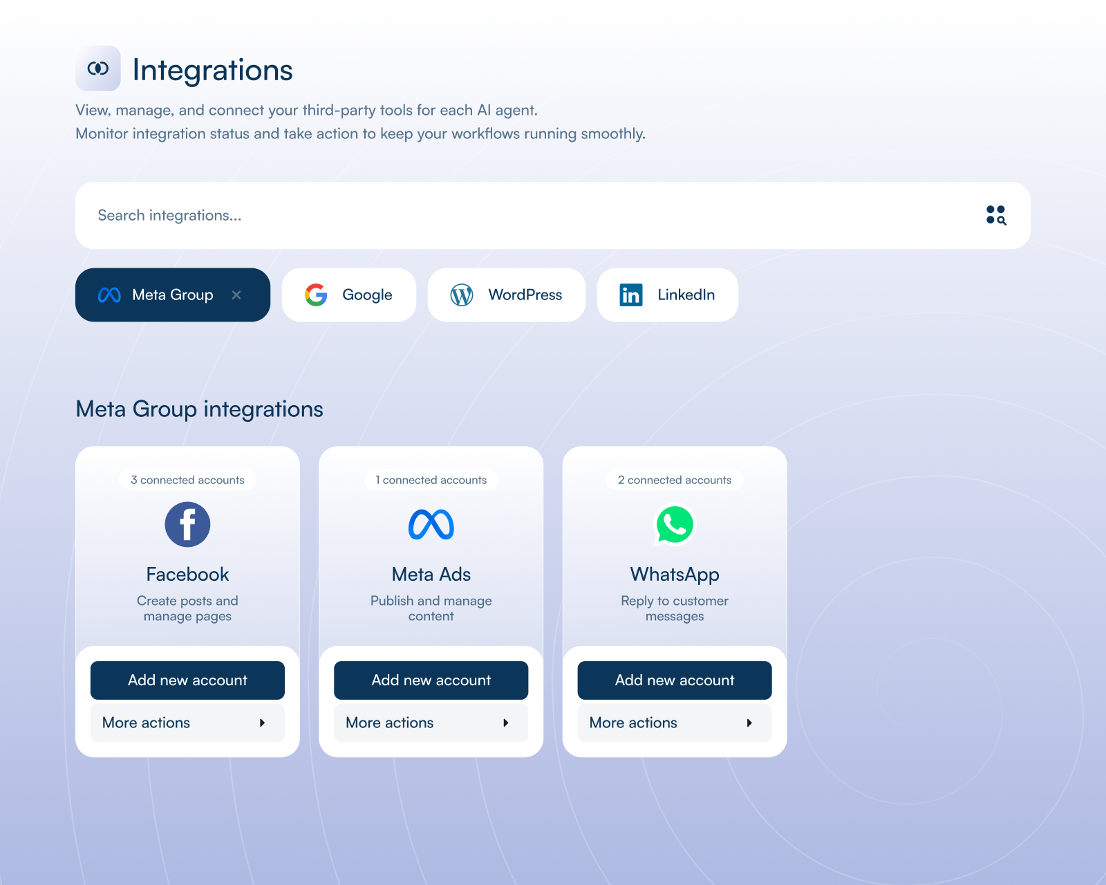 Integration Dashboard 2