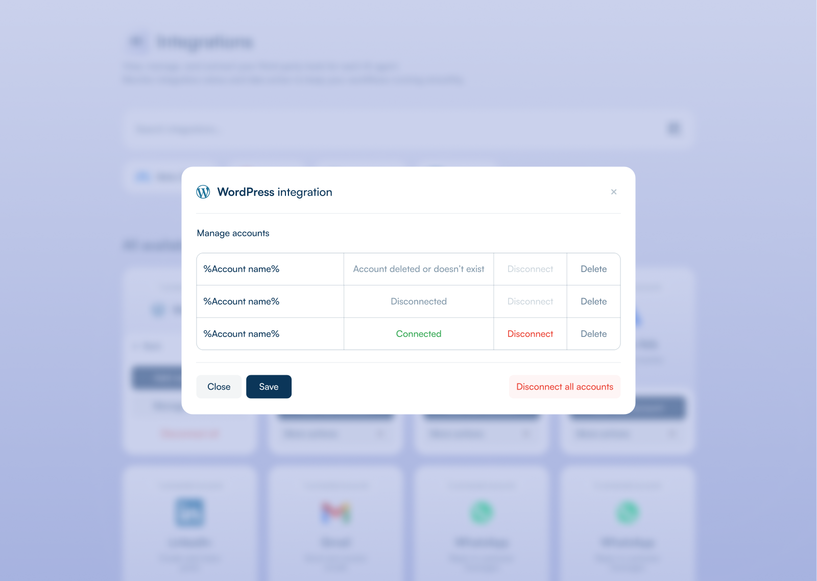 Integration Dashboard 3